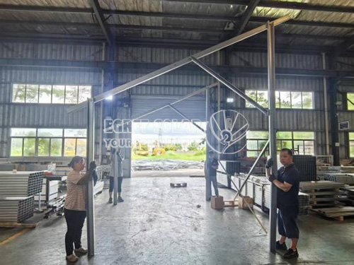 Pedido de soporte de acero al carbono de 60MW