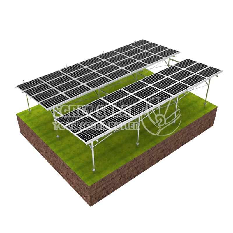 Montaje de aluminio para agricultura solar