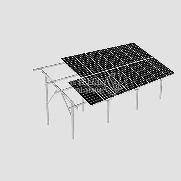 Montaje de tierra solar de doble pila
