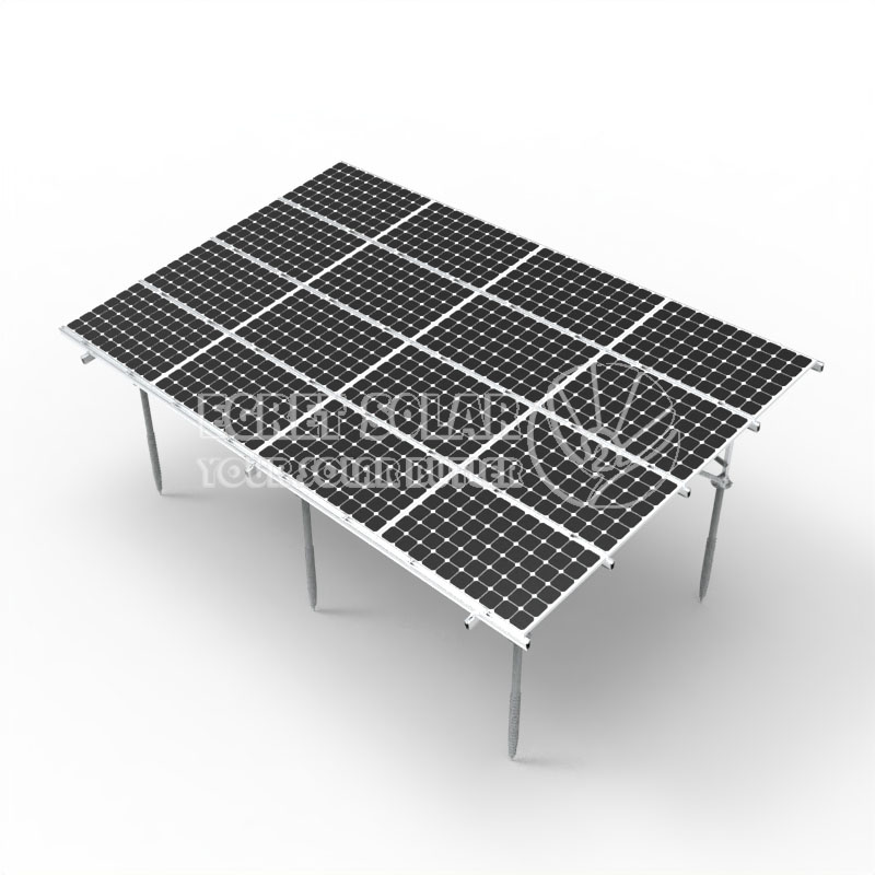 Estructura de tornillos de tierra para montaje en tierra fotovoltaica