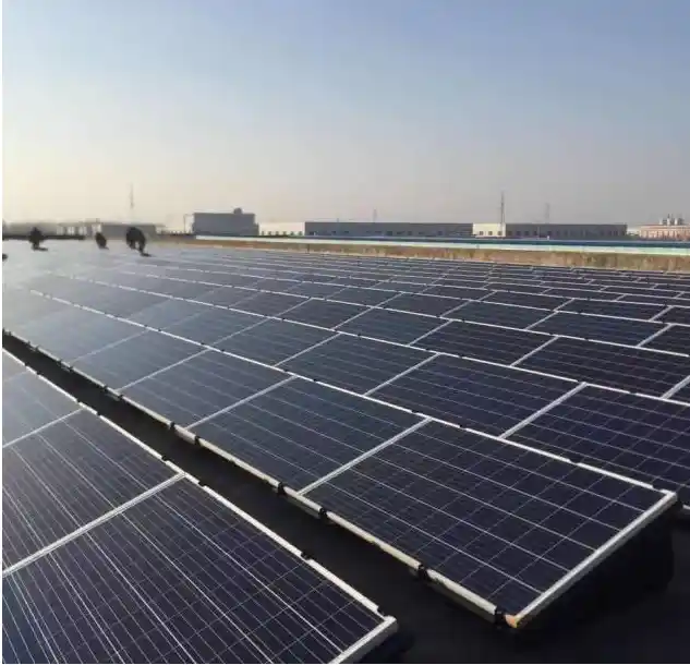 Soporte solar con bolas de plástico HDPE