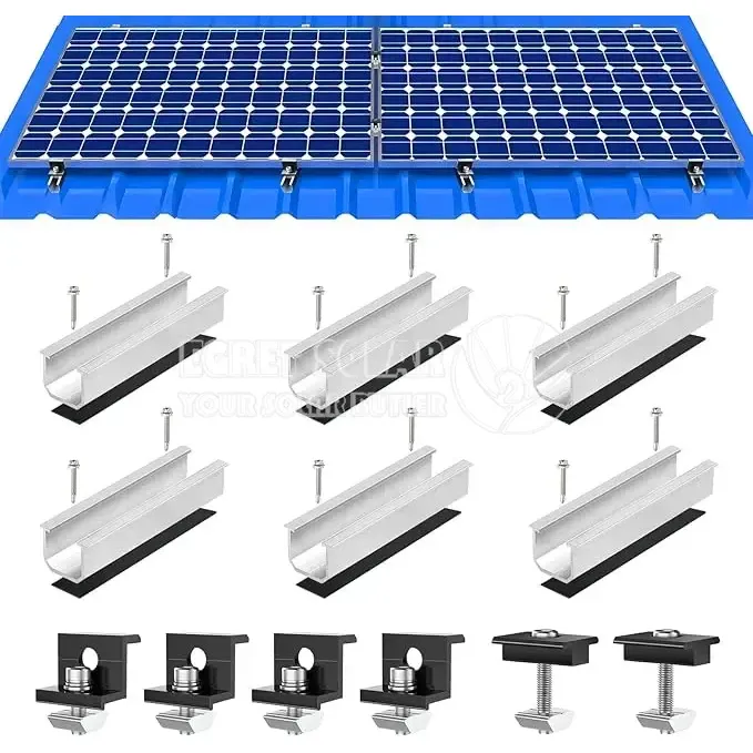 Kit de montaje fotovoltaico para techo trapezoidal