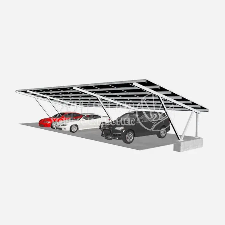 Sistema de montaje de cochera solar V-Column System
