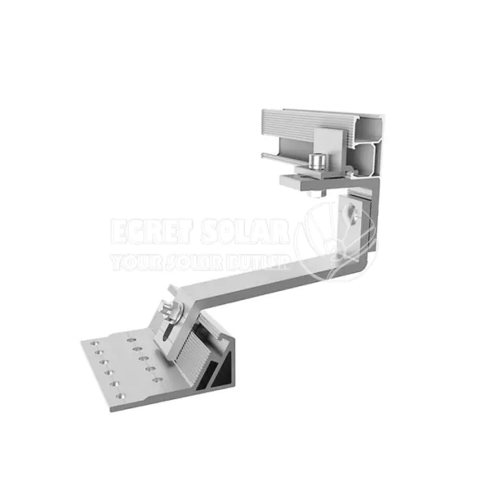 Soporte de techo de baldosas de aluminio solar ajustable