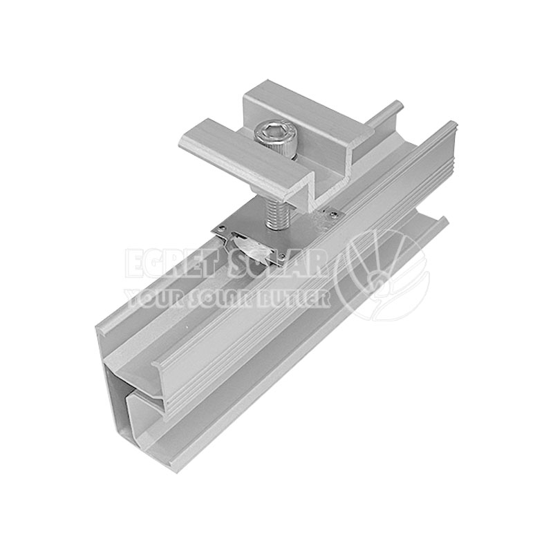 Riel de aluminio solar 47B para soporte de montaje en techo