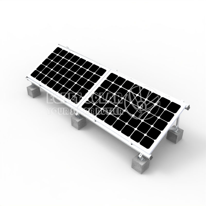 Sistema de montaje en techo plano con lastre solar