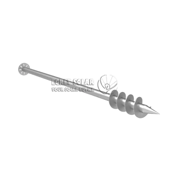 Acero galvanizado solar Tornillo molido de cuatro cuchillas