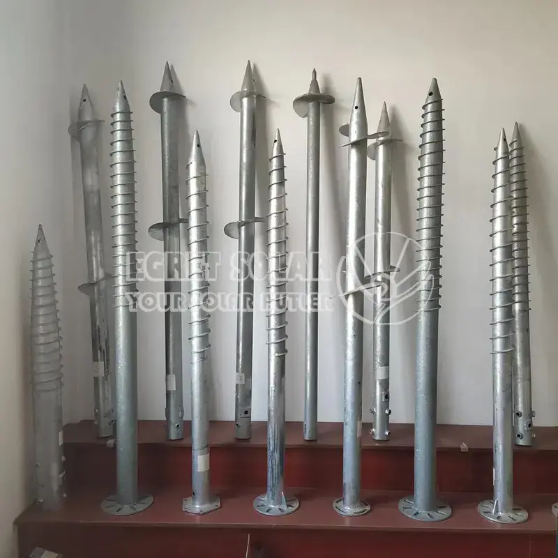 Sistema de montaje solar Fundación de tornillo de tierra