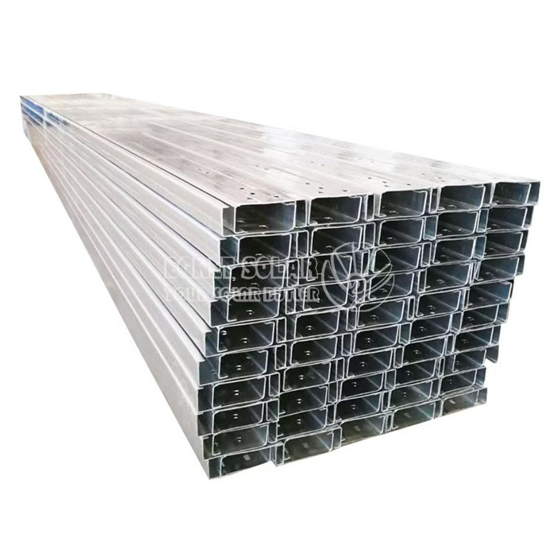 Soporte de panel solar C Perfil de acero