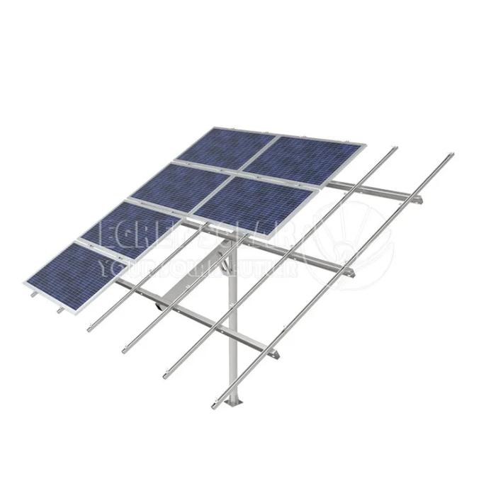 Sistema de montaje en poste de panel solar