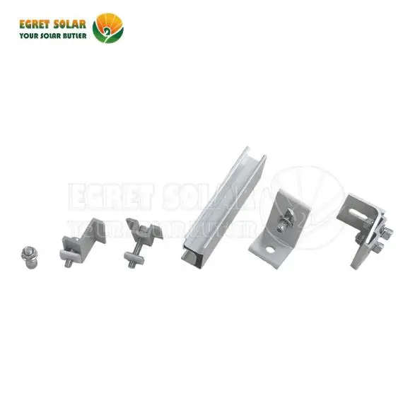 Costura de costura solar soporte de montaje en techo de metal