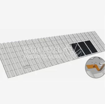 Gancho solar para techo de tejas